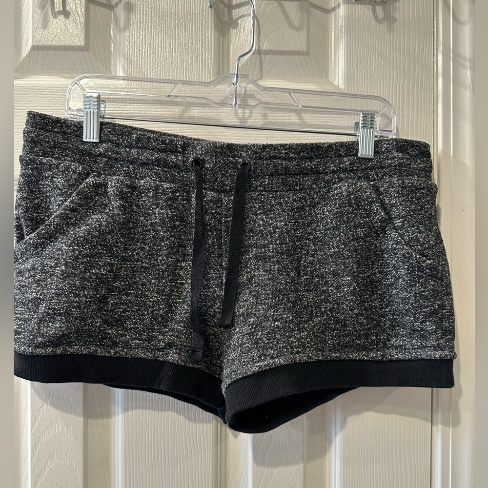 Fabletics Charcoal and Black Athletic Shorts